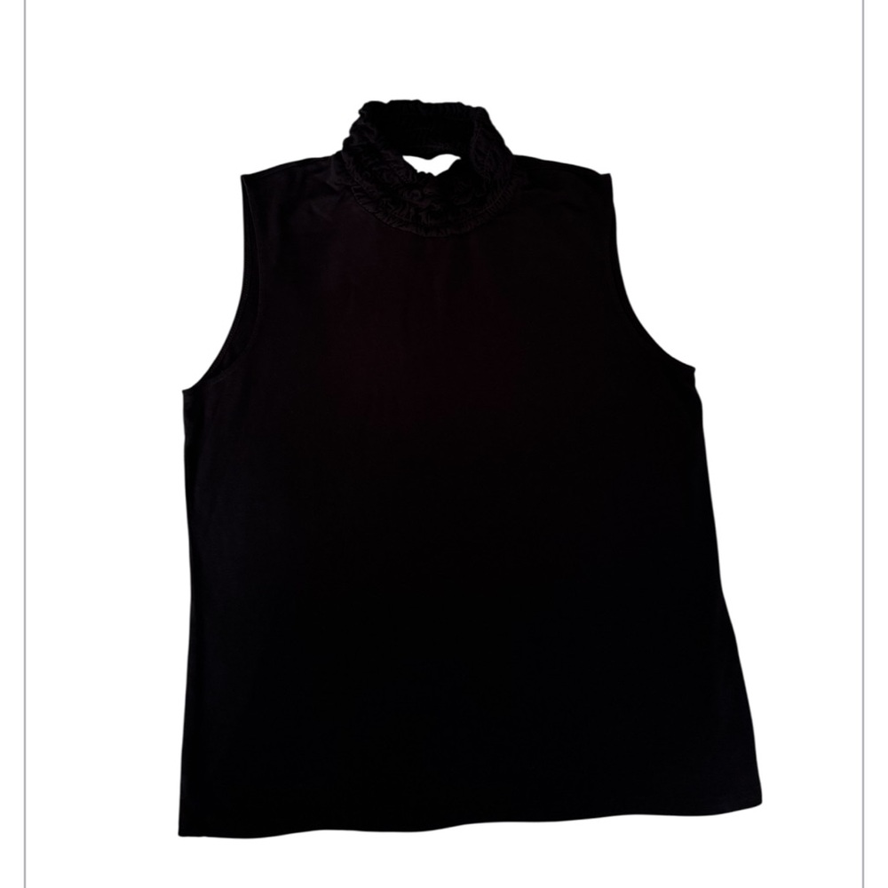 Women’s Black Sleeveless Mock Neck Top Size:PL